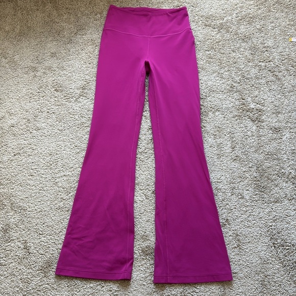Lululemon Groove Super-High-Rise Flared Pant Nulu Magenta Purple - Picture 5 of 11